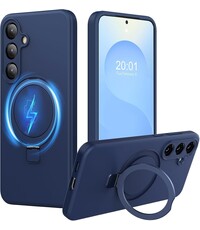 Ntech Hoesje Geschikt voor Samsung S25 FE hoesje zacht siliconen Navy