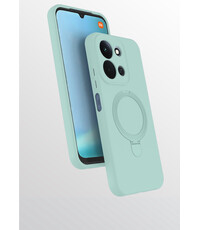 Ntech Hoesje Geschikt voor Xiaomi Redmi 15C hoesje zacht siliconen Mint Groen