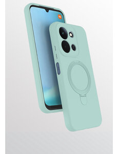 Ntech Hoesje Geschikt voor Xiaomi Redmi 15C hoesje zacht siliconen Mint Groen