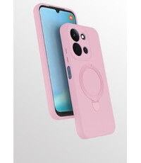 Ntech Hoesje Geschikt voor Xiaomi Redmi 15C hoesje zacht siliconen Licht Roze