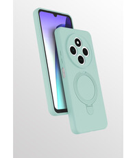 Ntech Hoesje Geschikt voor Xiaomi Redmi 14C hoesje zacht siliconen Mint Groen