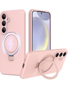Ntech Hoesje Geschikt voor Samsung A36 hoesje zacht siliconen Licht roze