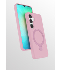 Ntech Hoesje Geschikt voor Samsung A56 hoesje zacht siliconen Licht Roze