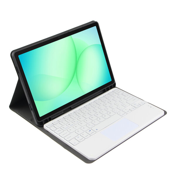 Ntech Hoes met Toetsenbord Rose Goud Geschikt voor Samsung Galaxy Tab A9 Plus / A11 Plus Hoes - Toetsenbord hoesje - Bluetooth Keyboard