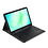 Ntech Hoes met Toetsenbord Zwart Geschikt voor Samsung Galaxy Tab A9 Plus / A11 Plus Hoes - Toetsenbord hoesje - Bluetooth Keyboard
