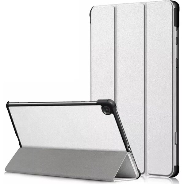 Ntech Hoes Geschikt voor Samsung Galaxy Tab A 10.1 2019 (T510)hoes Wit - Smart Tri-Fold Bookcase