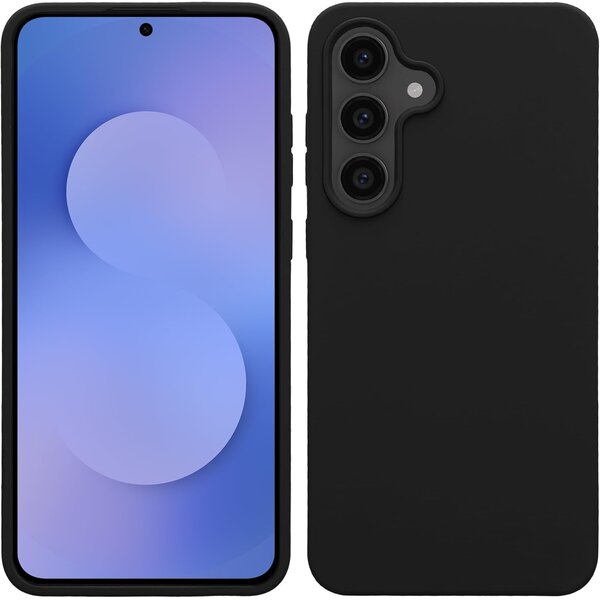 Ntech Hoesje geschikt voor Samsung Galaxy S26 5G hoesje Siliconen cover Zwart backcover