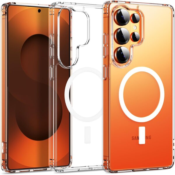 Ntech MagSafe hoesje Geschikt voor Samsung Galaxy S26 Ultra 5G Transparant Shockproof Hoesje - Schokbestendig TPU hoesje Samsung S26 Ultra