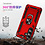 Ntech Hoesje Geschikt voor Samsung Galaxy S26 hoesje Rood - Hybrid Armor Anti-Shock hoesje  - Galaxy S26 5G Hoesje kickstand Ring houder cover TPU backcover hoesje