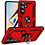 Ntech Hoesje Geschikt voor Samsung Galaxy S26 hoesje Rood - Hybrid Armor Anti-Shock hoesje  - Galaxy S26 5G Hoesje kickstand Ring houder cover TPU backcover hoesje