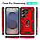 Ntech Hoesje Geschikt voor Samsung Galaxy S26 Ultra hoesje Rood - Hybrid Armor Anti-Shock hoesje  - Galaxy S26 Ultra  5G Hoesje kickstand Ring houder cover TPU backcover hoesje