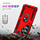 Ntech Hoesje Geschikt voor Samsung Galaxy S26 Ultra hoesje Rood - Hybrid Armor Anti-Shock hoesje  - Galaxy S26 Ultra  5G Hoesje kickstand Ring houder cover TPU backcover hoesje