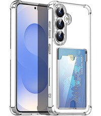 Ntech Ntech - Transparant hoesje met Pasjeshouder geschikt voor Samsung Galaxy S26