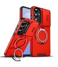 Ntech Hoesje Geschikt voor Samsung Galaxy S26 Plus  hoesje Rood