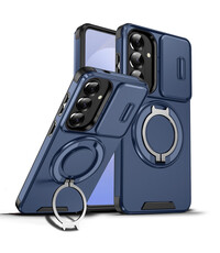 Ntech Hoesje Geschikt voor Samsung Galaxy S26 Plus  hoesje Blauw