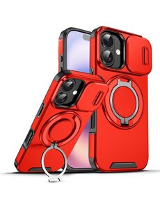 Ntech Hoesje Geschikt voor iPhone 17 hoesje Rood