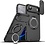Ntech Hoesje Geschikt voor iPhone Air hoesje Zwart - Shock Hybrid Armor Hoes met Kickstand Ring en Camera Bescherming - Geschikt voor MagSafe