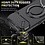 Ntech Hoesje Geschikt voor iPhone Air hoesje Zwart - Shock Hybrid Armor Hoes met Kickstand Ring en Camera Bescherming - Geschikt voor MagSafe
