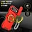 Ntech Hoesje Geschikt voor iPhone Air hoesje Rood - Shock Hybrid Armor Hoes met Kickstand Ring en Camera Bescherming - Geschikt voor MagSafe