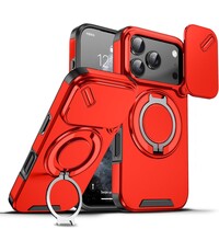 Ntech Hoesje Geschikt voor iPhone 17 Pro hoesje Rood