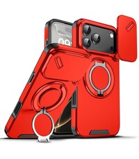 Ntech Hoesje Geschikt voor iPhone 17 Pro Max hoesje Rood