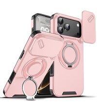 Ntech Hoesje Geschikt voor iPhone 17 Pro Max hoesje Rose Goud