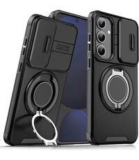 Ntech Hoesje Geschikt voor Samsung Galaxy S25 FE hoesje Zwart