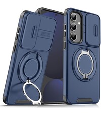 Ntech Hoesje Geschikt voor Samsung Galaxy S25 FE hoesje Blauw