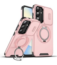 Ntech Hoesje Geschikt voor Samsung Galaxy S25 FE hoesje Rose Goud