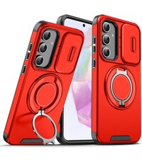 Ntech Hoesje Geschikt voor Samsung Galaxy S25 FE hoesje Rood