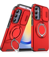 Ntech Hoesje Geschikt voor Samsung Galaxy A55 hoesje Rood