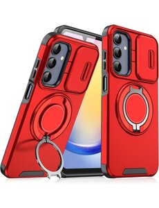 Ntech Hoesje Geschikt voor Samsung Galaxy A55 hoesje Rood