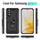 Ntech Hoesje Geschikt voor Samsung Galaxy A57 4G / 5G Hoesje Zwart Anti-Shock Hybrid Armor hoesje Met Draaibare Ring Houder - Samsung A57 Screenprotector 2 pack