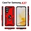 Ntech Hoesje Geschikt voor Samsung Galaxy A37 5G Hoesje Rood - Anti-Shock Hybrid Armor hoesje Met Draaibare Ring Houder - Samsung A37 Screenprotector 2 pack