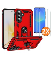 Ntech Hoesje Geschikt voor Samsung Galaxy A37 5G Hoesje Rood