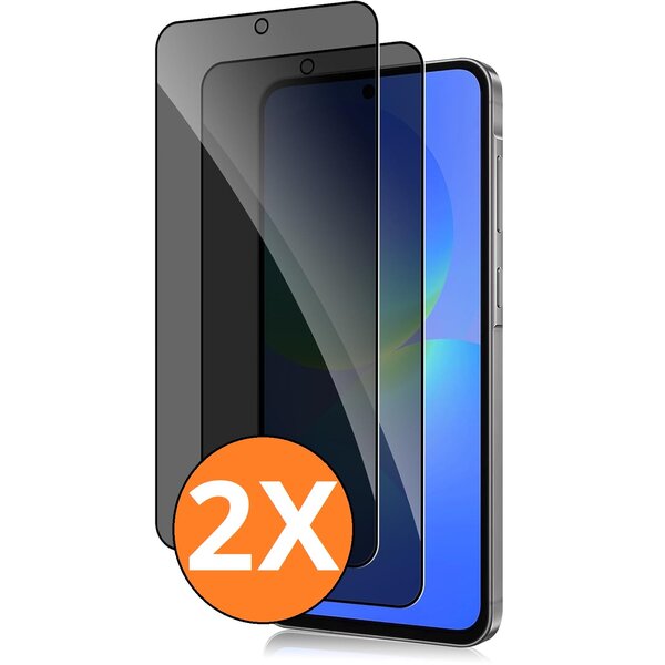 Ntech Privacy Geschikt voor Samsung Galaxy A37 screenprotector Privacy - 2 Stuks - Full screen protector tempered glass - gehard glas voor Geschikt voor Samsung A37