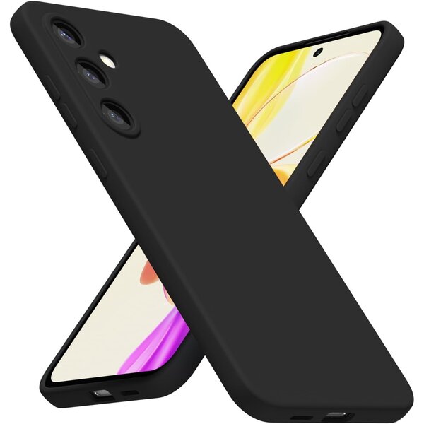 Ntech Hoesje geschikt voor Samsung Galaxy S26 Plus 5G hoesje Siliconen cover Zwart backcover