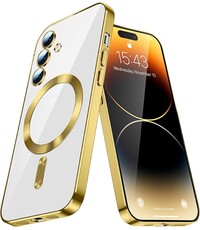 Ntech Hoesje Geschikt voor Samsung Galaxy S25 FE hoesje backcover Goud