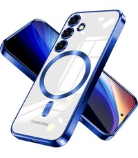 Ntech Hoesje Geschikt voor Samsung Galaxy S25 FE hoesje backcover Blauw