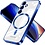 Ntech Hoesje Geschikt voor Samsung Galaxy S25 FE hoesje backcover Blauw – Geschikt voor Magsafe Lens beschermer – Transparant