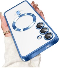 Ntech Hoesje Geschikt voor Samsung Galaxy S26 hoesje backcover Blauw