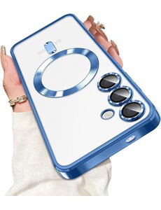 Ntech Hoesje Geschikt voor Samsung Galaxy S26 hoesje backcover Blauw