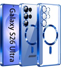 Ntech Hoesje Geschikt voor Samsung Galaxy S26 Ultra hoesje backcover Blauw