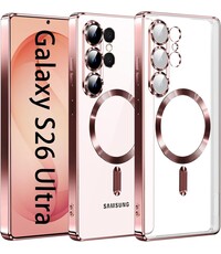 Ntech Hoesje Geschikt voor Samsung Galaxy S26 Ultra hoesje backcover Rose Goud