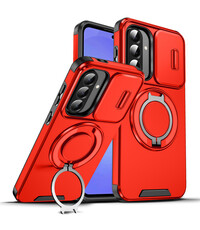 Ntech Hoesje Geschikt voor Samsung Galaxy A37 hoesje Rood