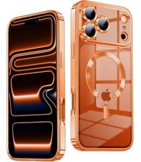 Ntech Hoesje Geschikt voor iPhone 17 Pro Max hoesje backcover Oranje