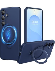 Ntech Hoesje Geschikt voor Samsung S26 hoesje zacht siliconen Navy