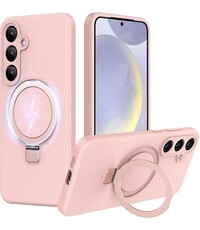 Ntech Hoesje Geschikt voor Samsung S26 hoesje zacht siliconen Licht Roze