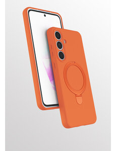 Ntech Hoesje Geschikt voor Samsung S26 hoesje zacht siliconen Oranje