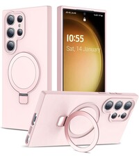 Ntech Hoesje Geschikt voor Samsung S26 Ultra hoesje zacht siliconen Licht Roze